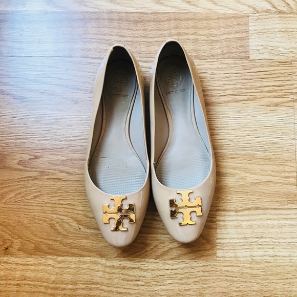 SOLD Tory Burch Raleigh Logo Flats - Picture 2 of 7